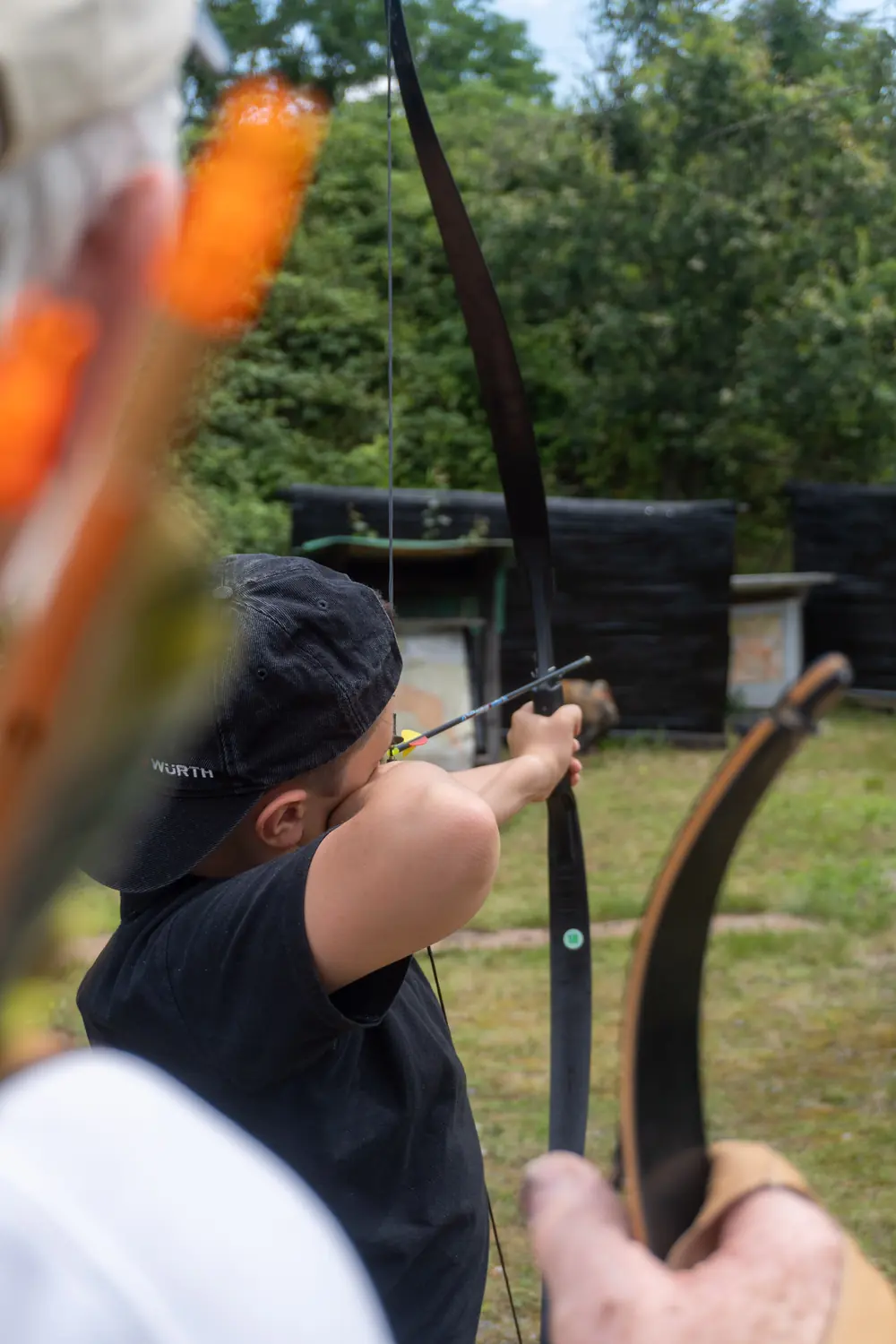 Stage d_été à wittelsheim, tir à l_arc
